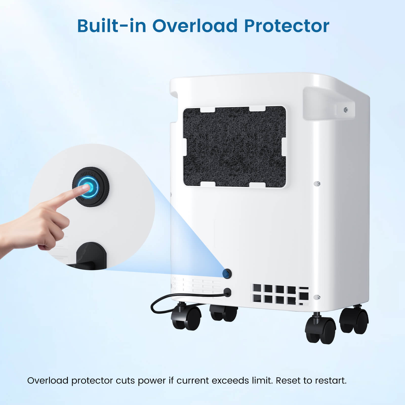 VARON JAY-3EW Home Oxygen Concentrator | 1-10 Settings