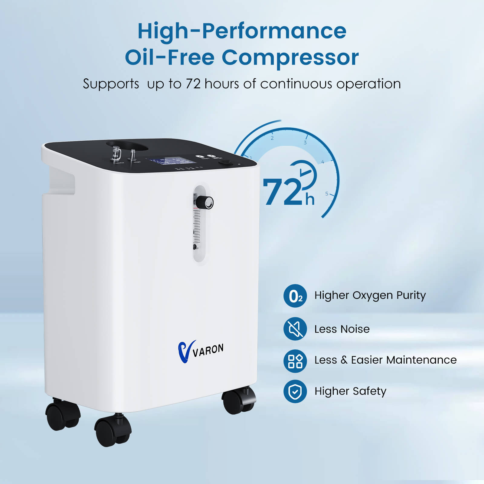 VARON JAY-3EW Home Oxygen Concentrator | 1-10 Settings