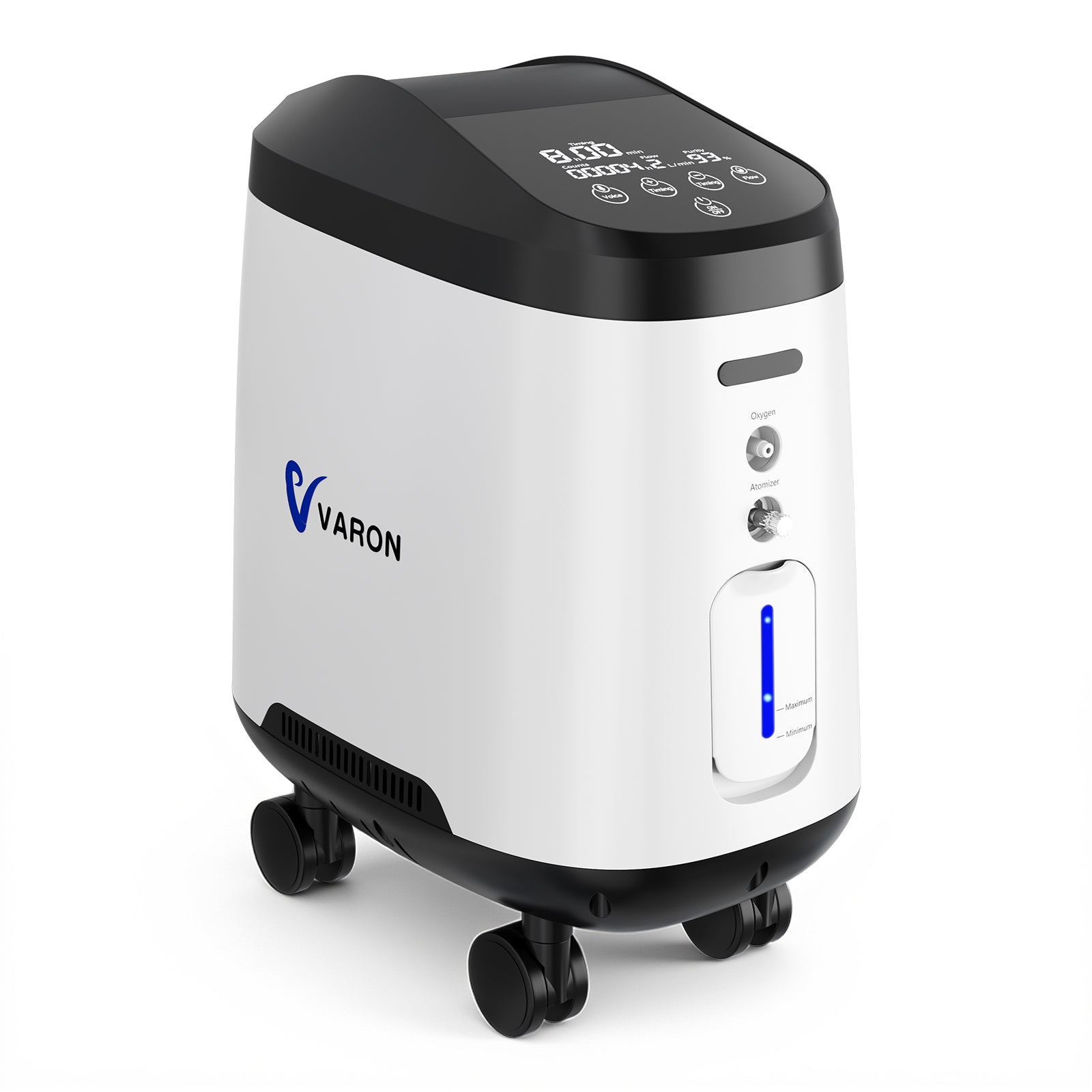 VARON Home Oxygen Concentrator 105W Pro Wheel Edition (1-9 settings)