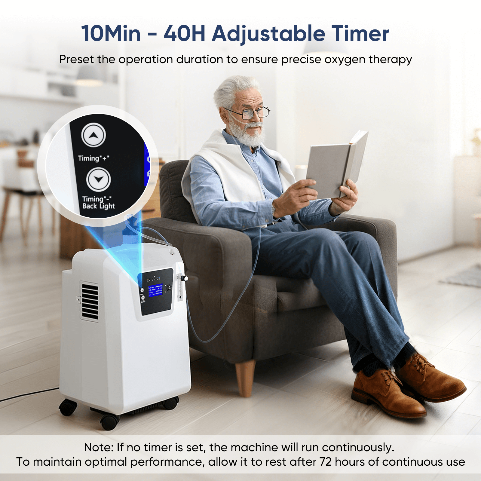 1–10L/min Home Oxygen Concentrator JAY-10FW