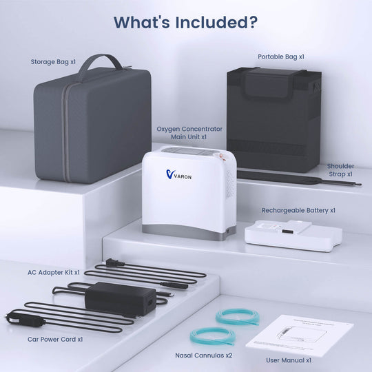 New Arrival! VARON 1-7L Portable Oxygen Concentrator VP-8 lite