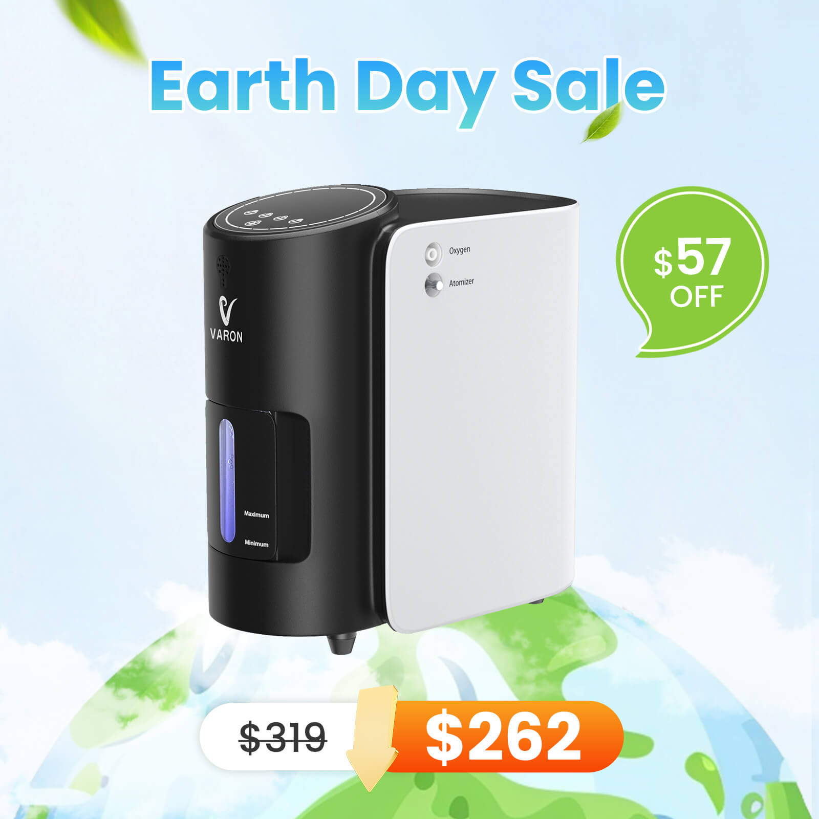 VARON 1-7L Continuous adjustive Oxygen Machine 101W