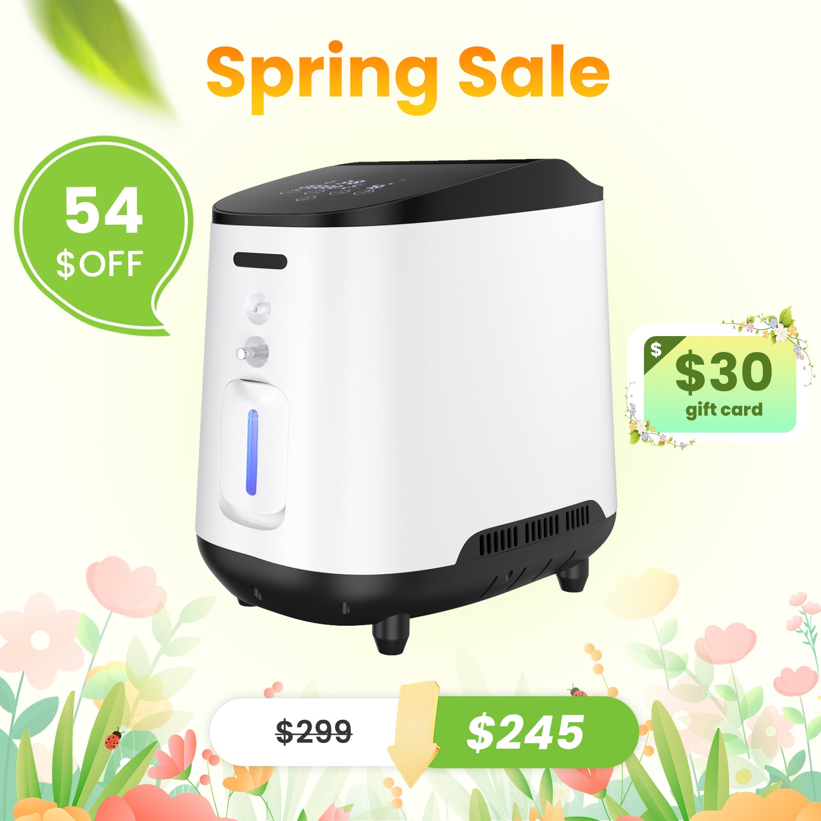 VARON 1~7L/Min Home Oxygen Concentrator 105W