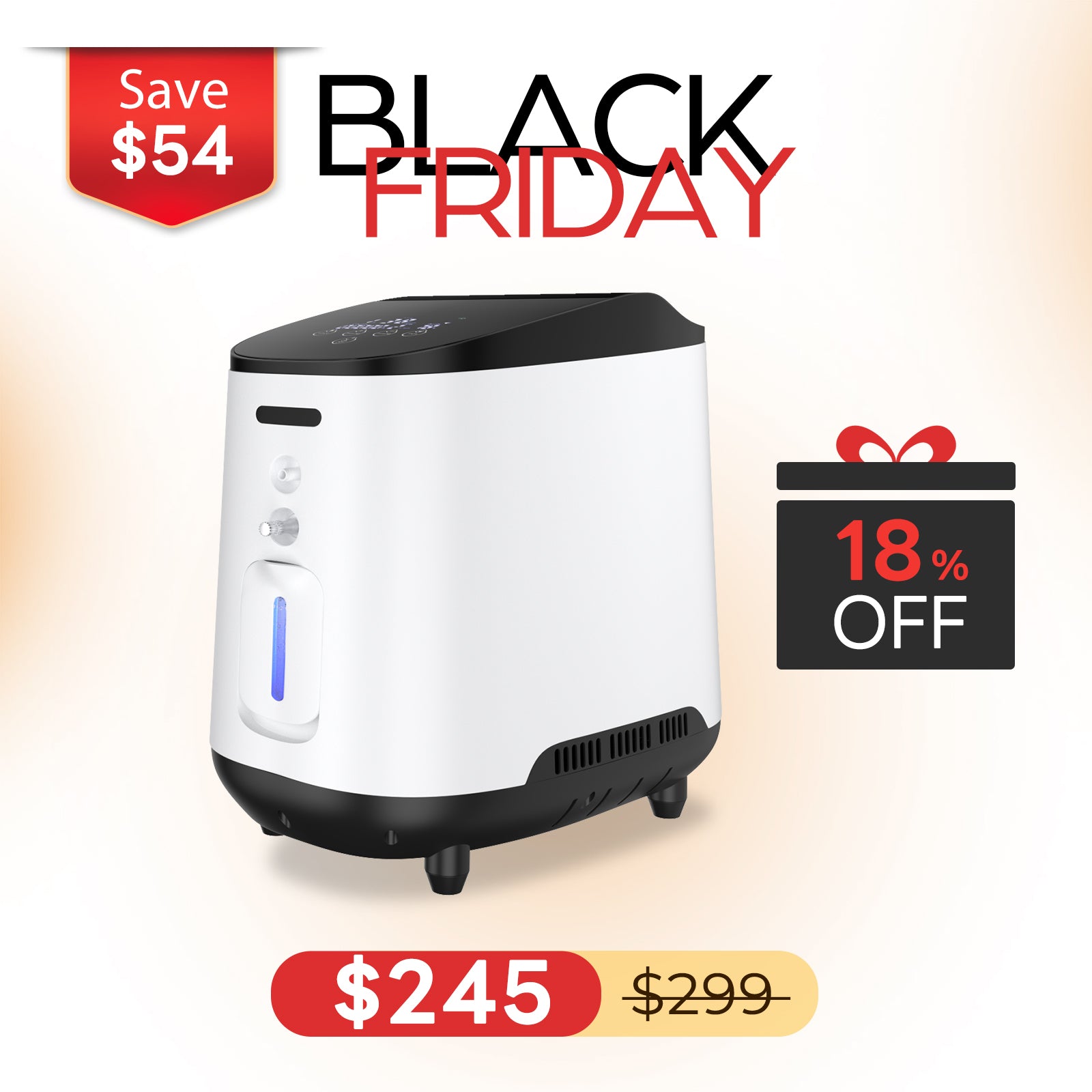 VARON 1~7L/Min Home Oxygen Concentrator 105W