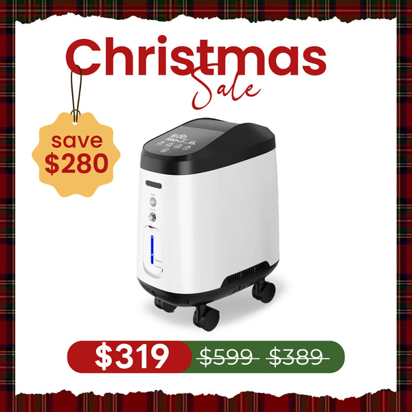 VARON Home Oxygen Concentrator 105W Pro Wheel Edition (1-9 settings)