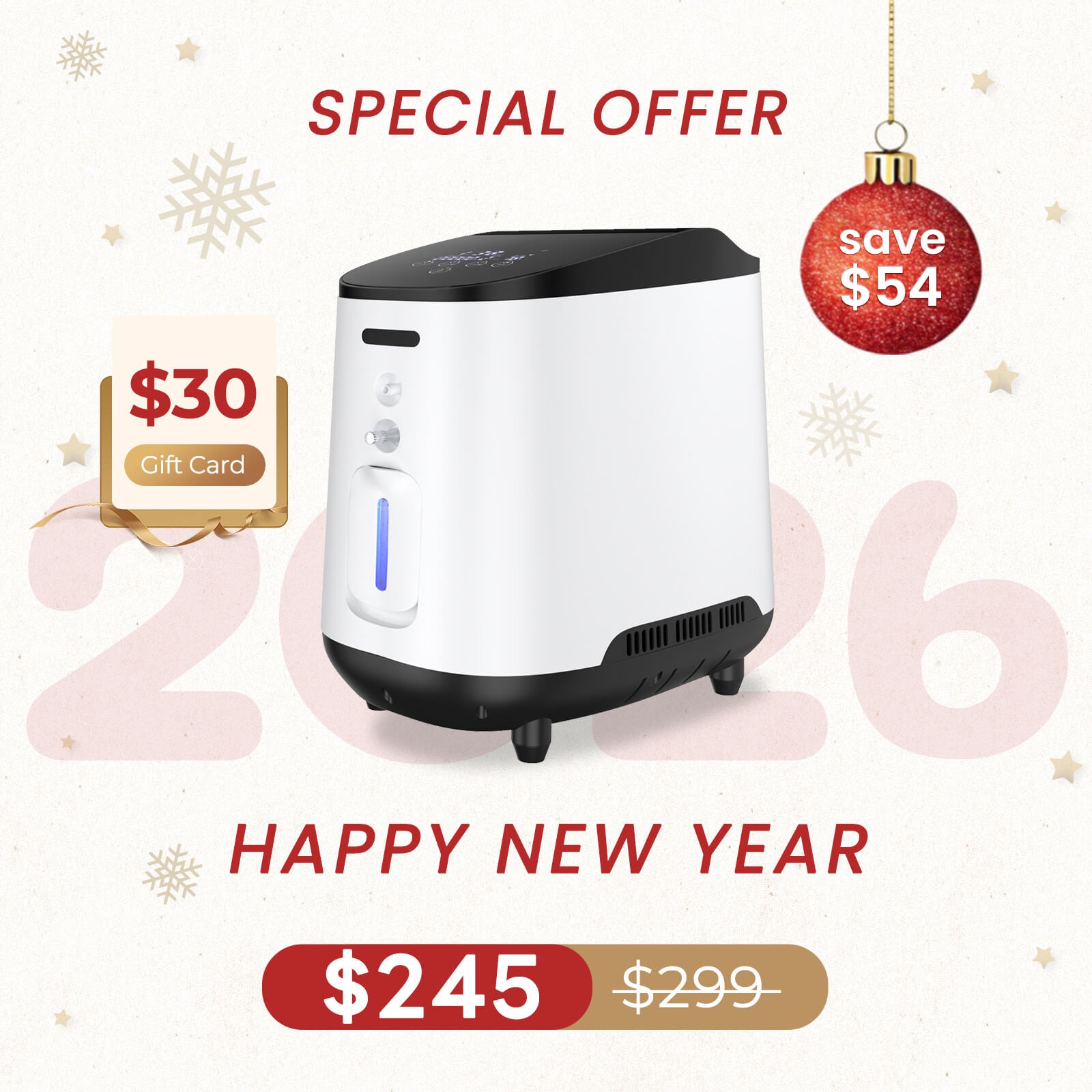 VARON 1~7L/Min Home Oxygen Concentrator 105W