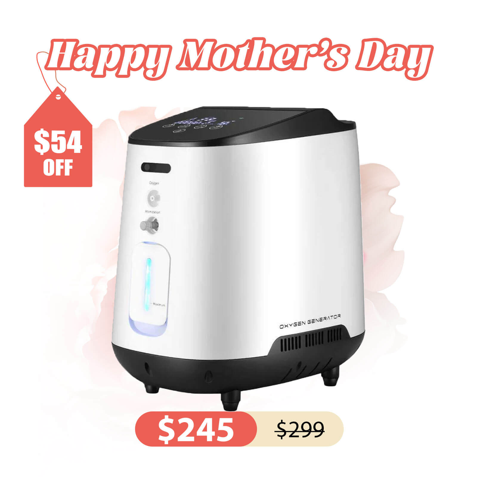 VARON 1~7L/Min Home Oxygen Concentrator 105W