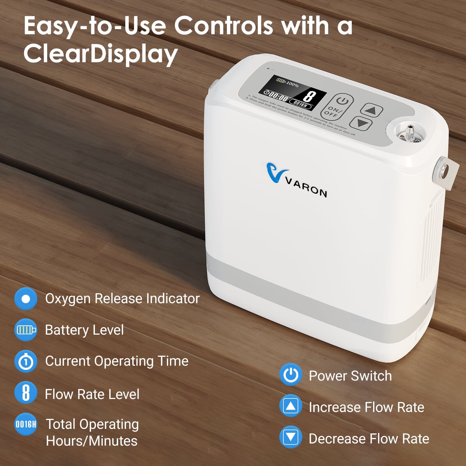 New Arrival! VARON NT-08G Ultra-Compact 1–8L Oxygen Concentrator