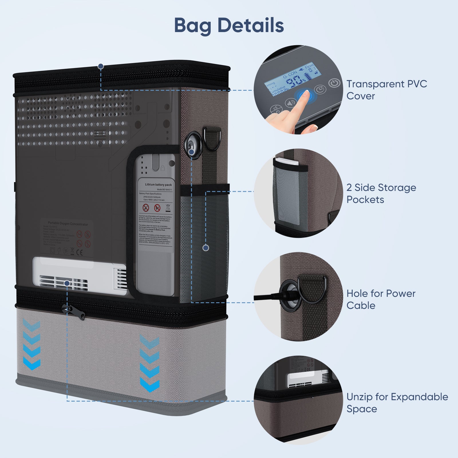 New Arrival VARON 1-6L Continuous Portable Oxygen Concentrator NT-06