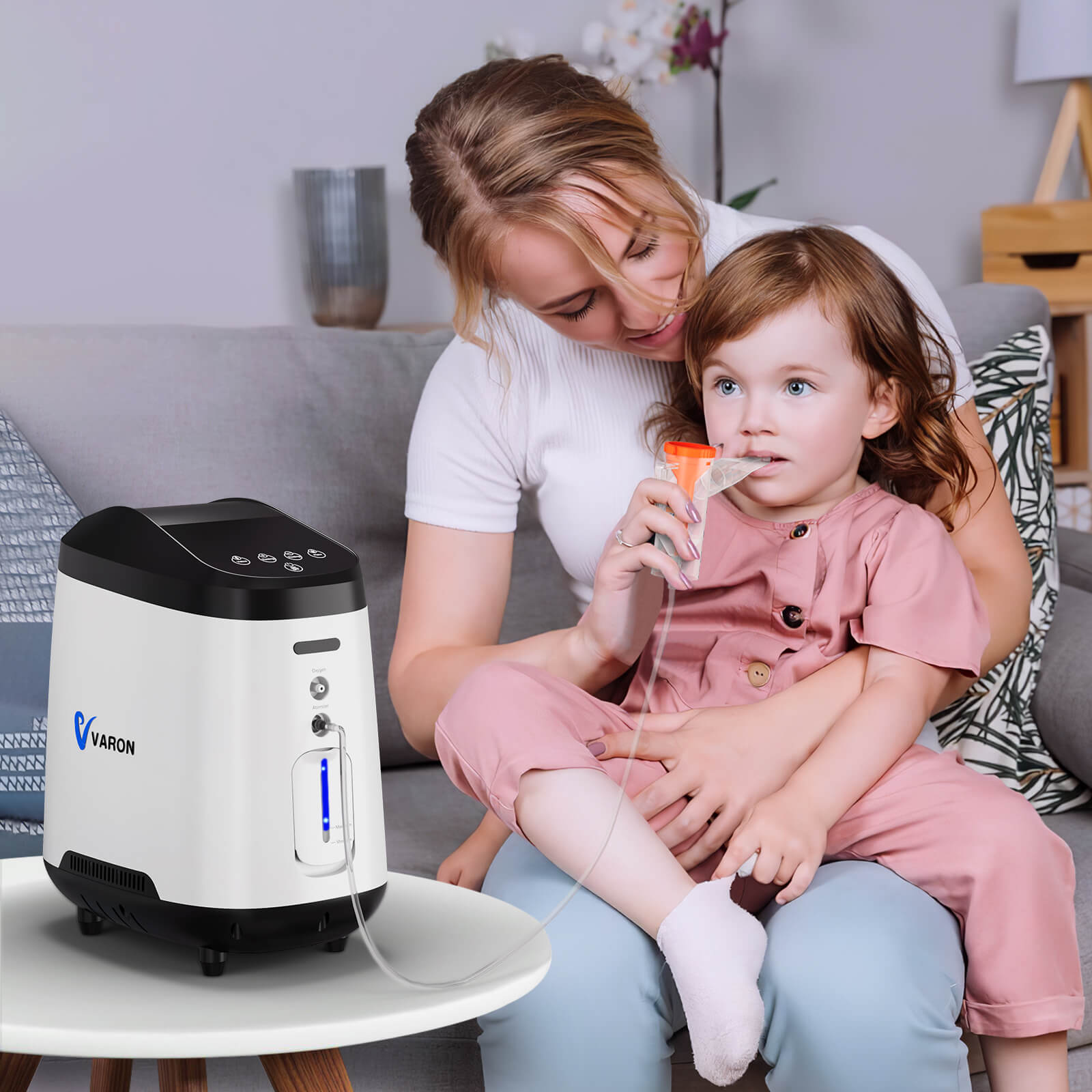 VARON 1-8L/Min Home Oxygen Concentrator 105W Pro