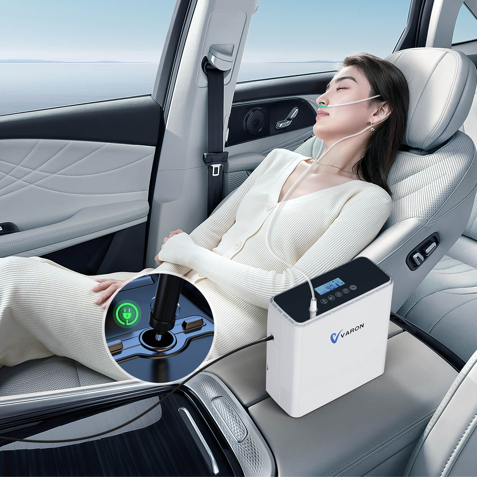 Our Best-Seller! VARON 1-6L Continuous Portable Oxygen Concentrator NT-06