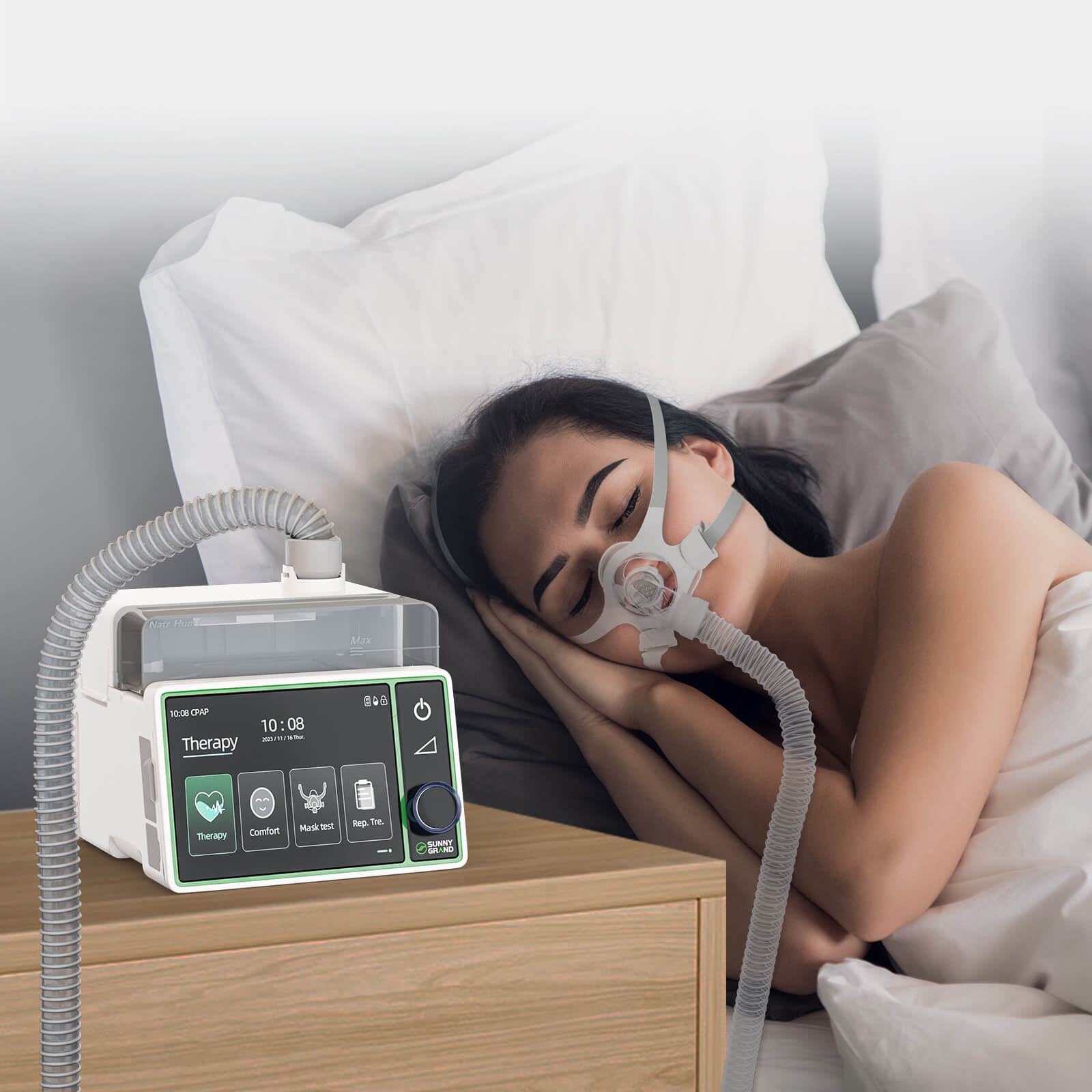 SUNNY GRAND 20A CPAP Machine Package with Heated Humidifier