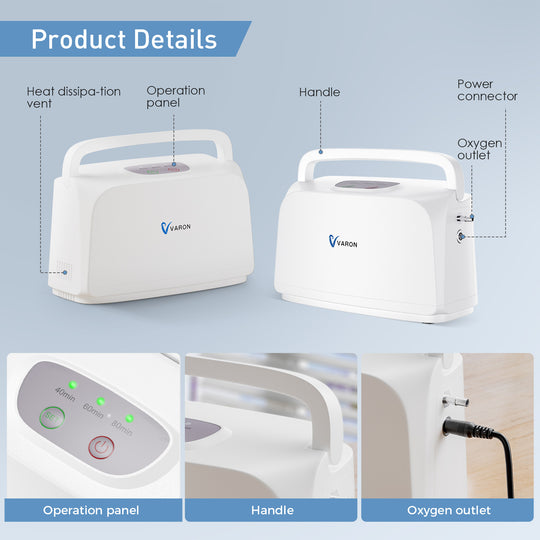 VARON 3L/min Portable Oxygen Concentrator NT-03