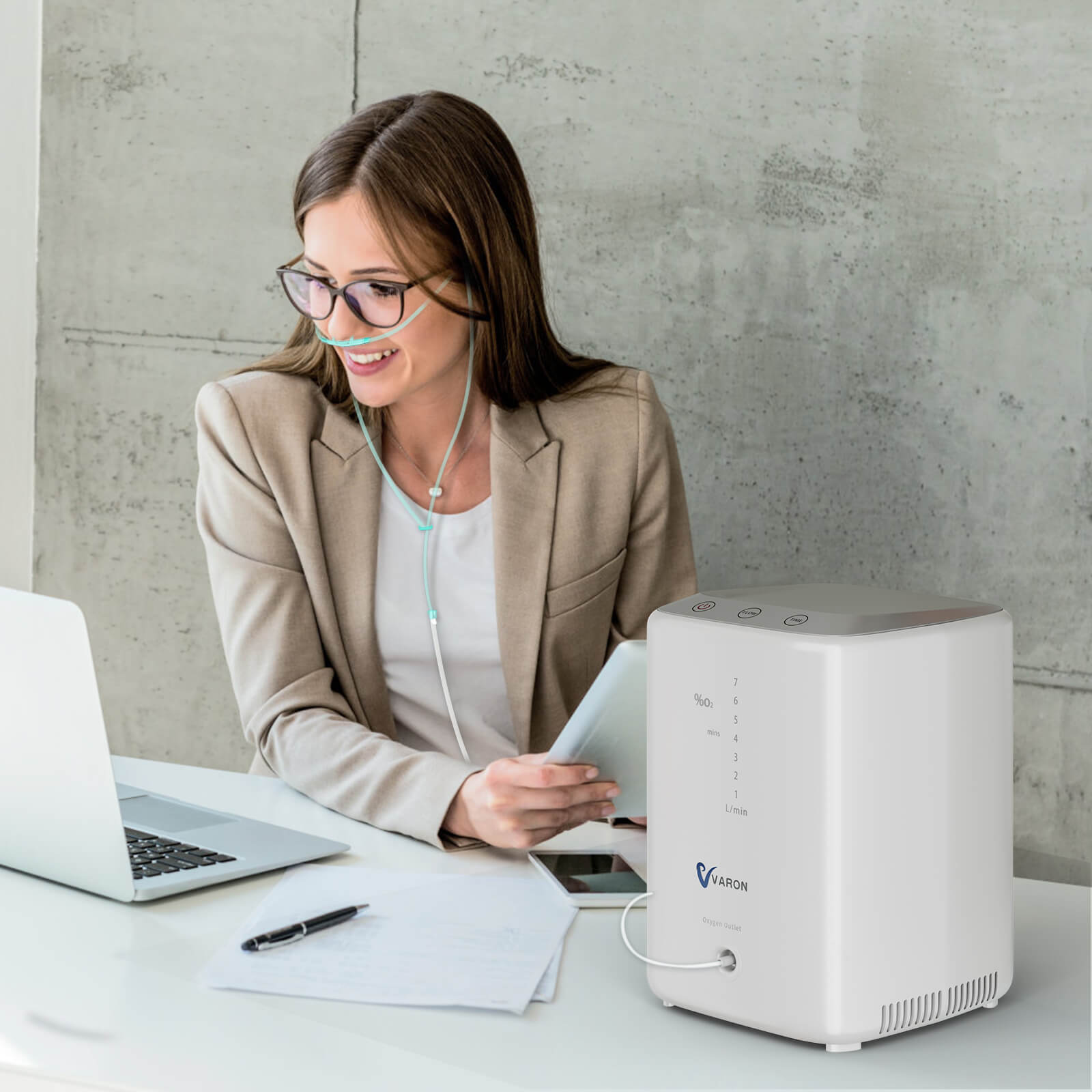 Super Quiet! VARON 1-7L/min Home Oxygen Concentrator NT-04