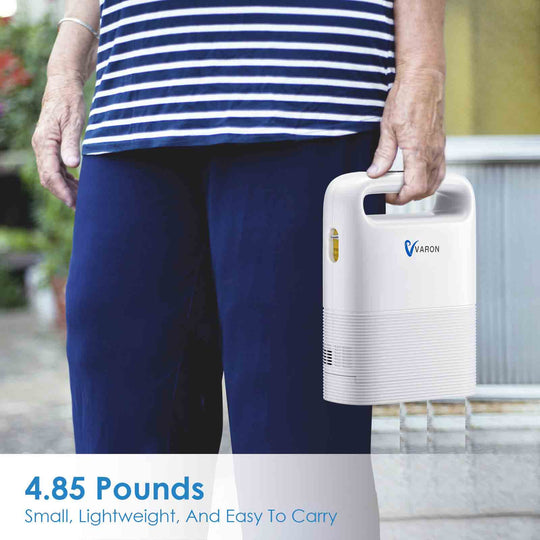 VARON 5L Portable Oxygen Concentrator NT-02+Extra 16-Cell Battery