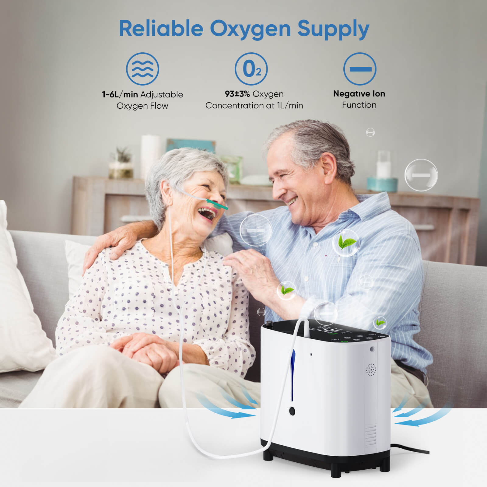 Hme O2 Delivery BE04 Home Oxygen Concentrator | 1-6L Adjustable Continuous Flow – oxygenvip