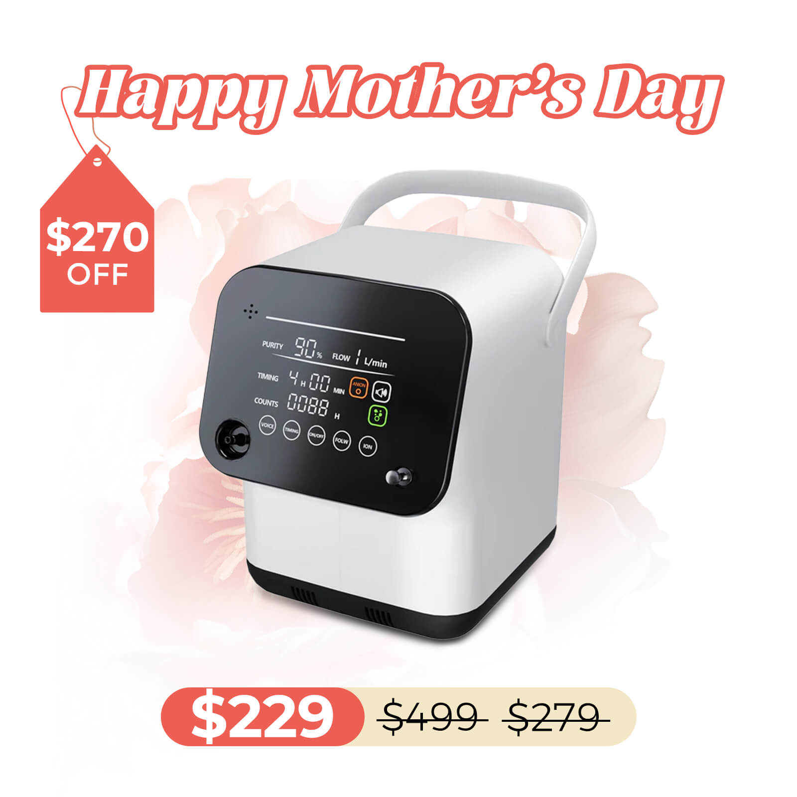 New Arrival! 1-7L/min Home Oxygen Concentrator ZY1SW