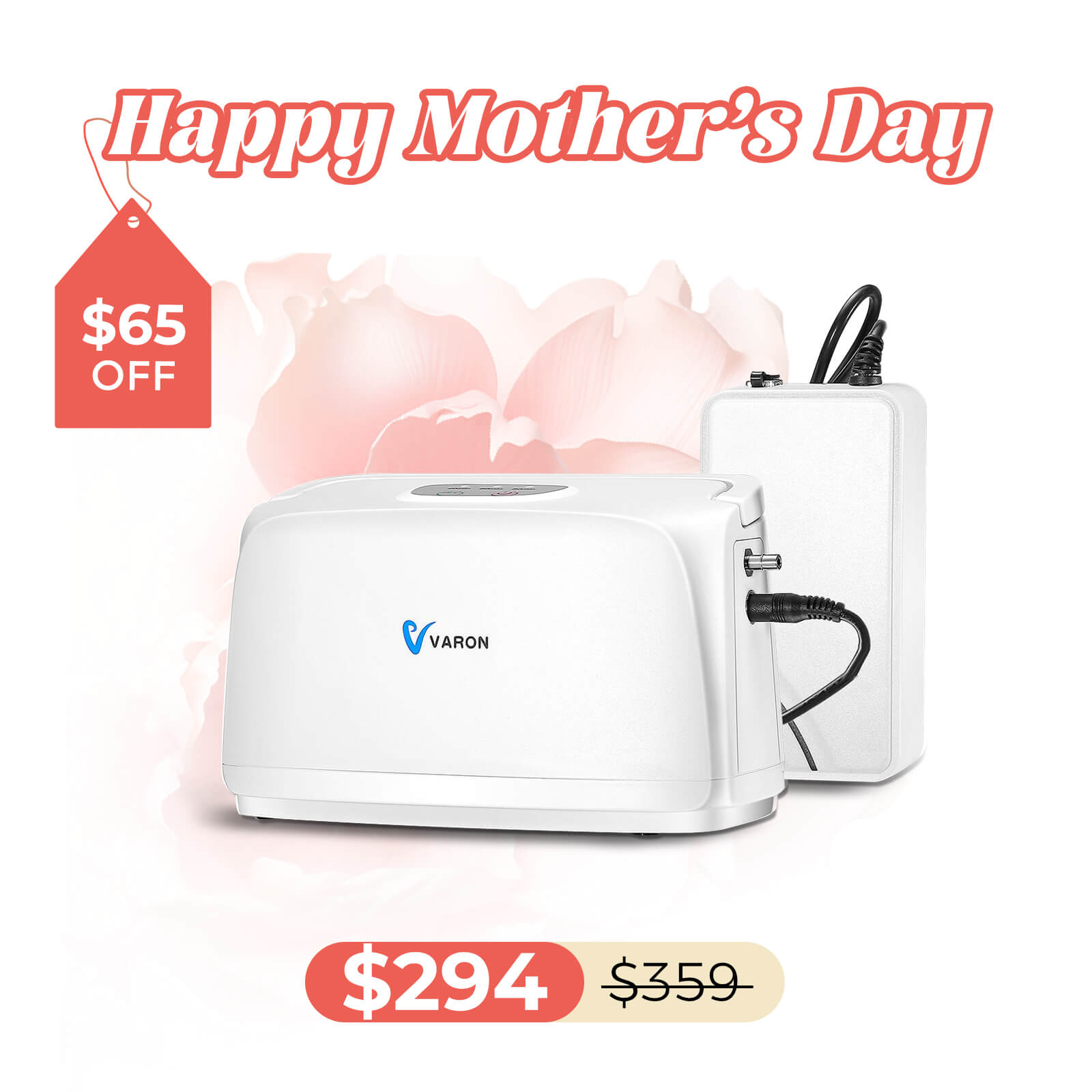 VARON 3L/min Portable Oxygen Concentrator NT-03