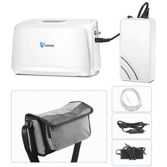 VARON 3L Portable Oxygen Concentrator NT-03+Extra 8-Cell Battery