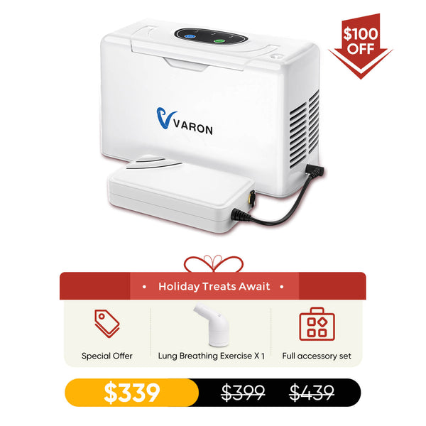 🔥VARON 3L/min Portable Oxygen Concentrator NT-05(Continuous Flow)