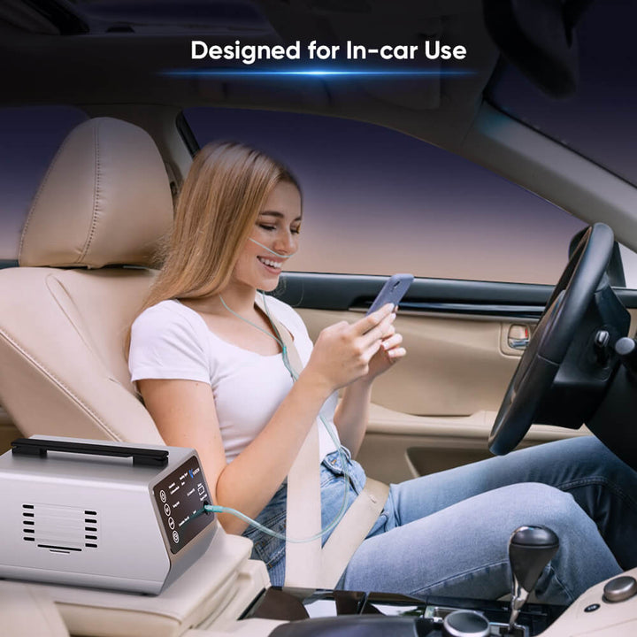 O2 Car Rental Travel-Ready VT-1 Car Oxygen Concentrator | High Altitude & Travel Use ...