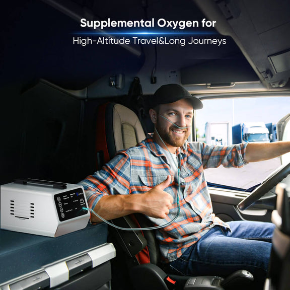 O2 Car Rental Travel-Ready VT-1 Car Oxygen Concentrator | High Altitude & Travel Use ...