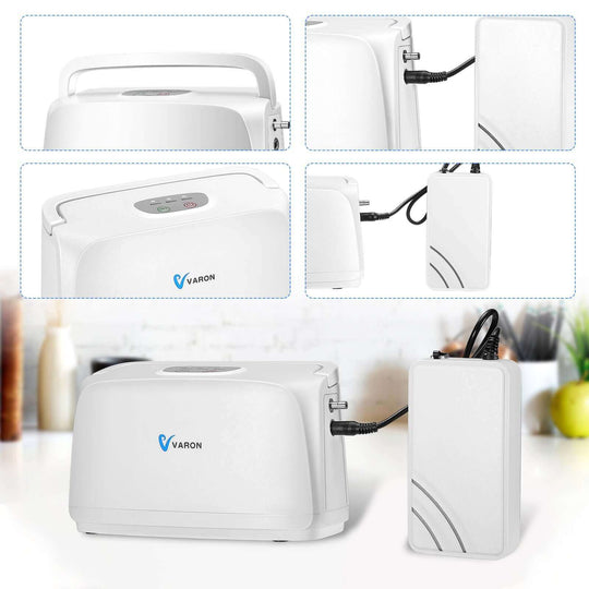 VARON 3L Portable Oxygen Concentrator NT-03+Extra 8-Cell Battery