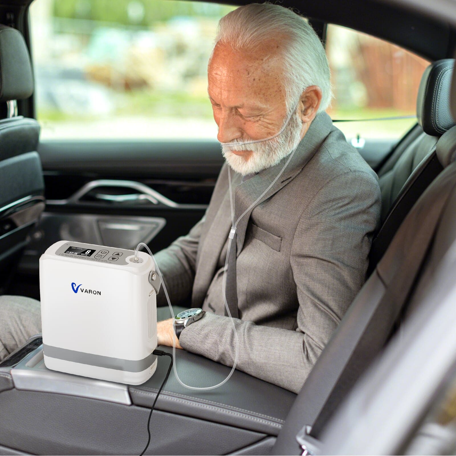Varon NT-08G Portable Oxygen Concentrator | Continuous Flow – oxygenvip