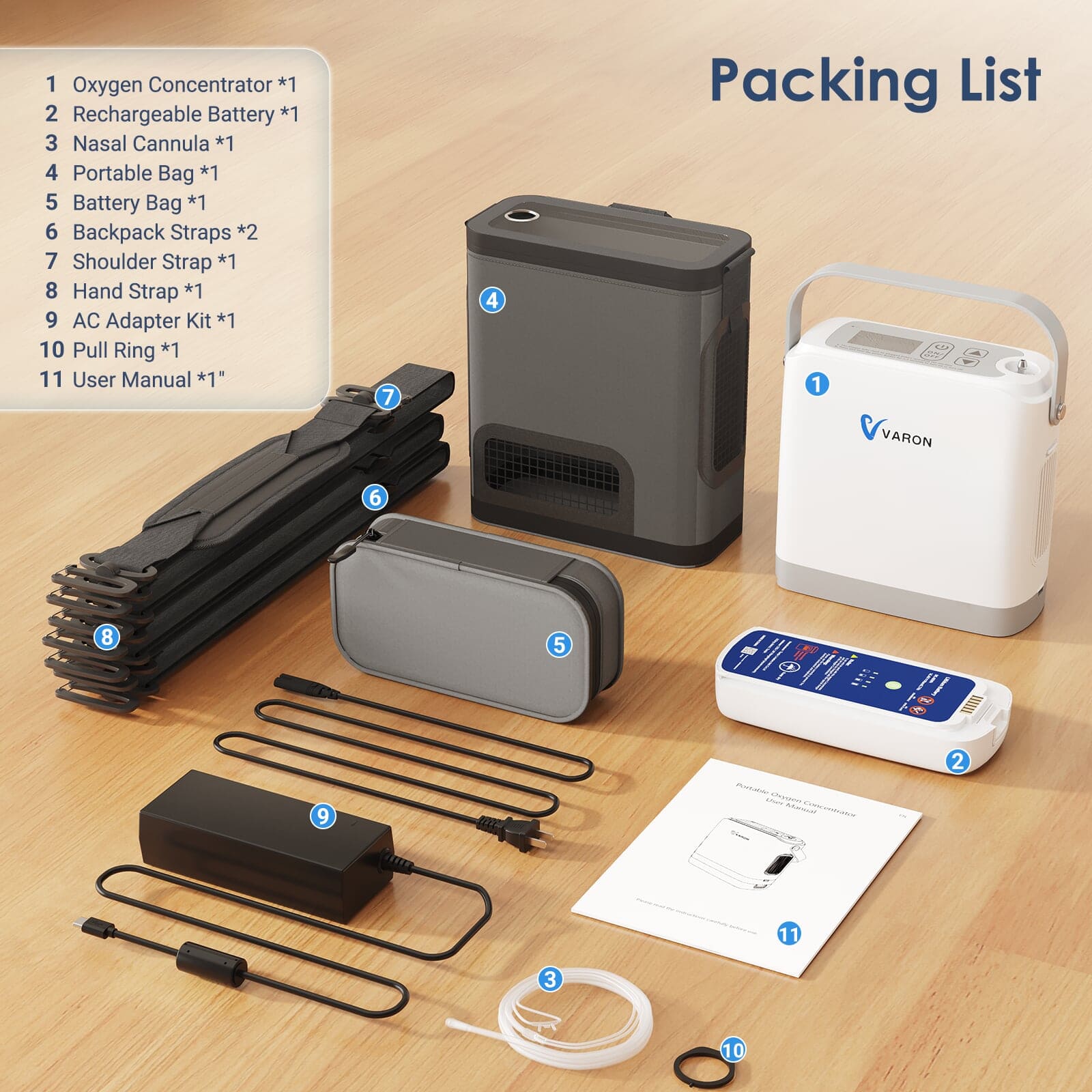 New Arrival! VARON NT-08G Ultra-Compact 1–8L Oxygen Concentrator