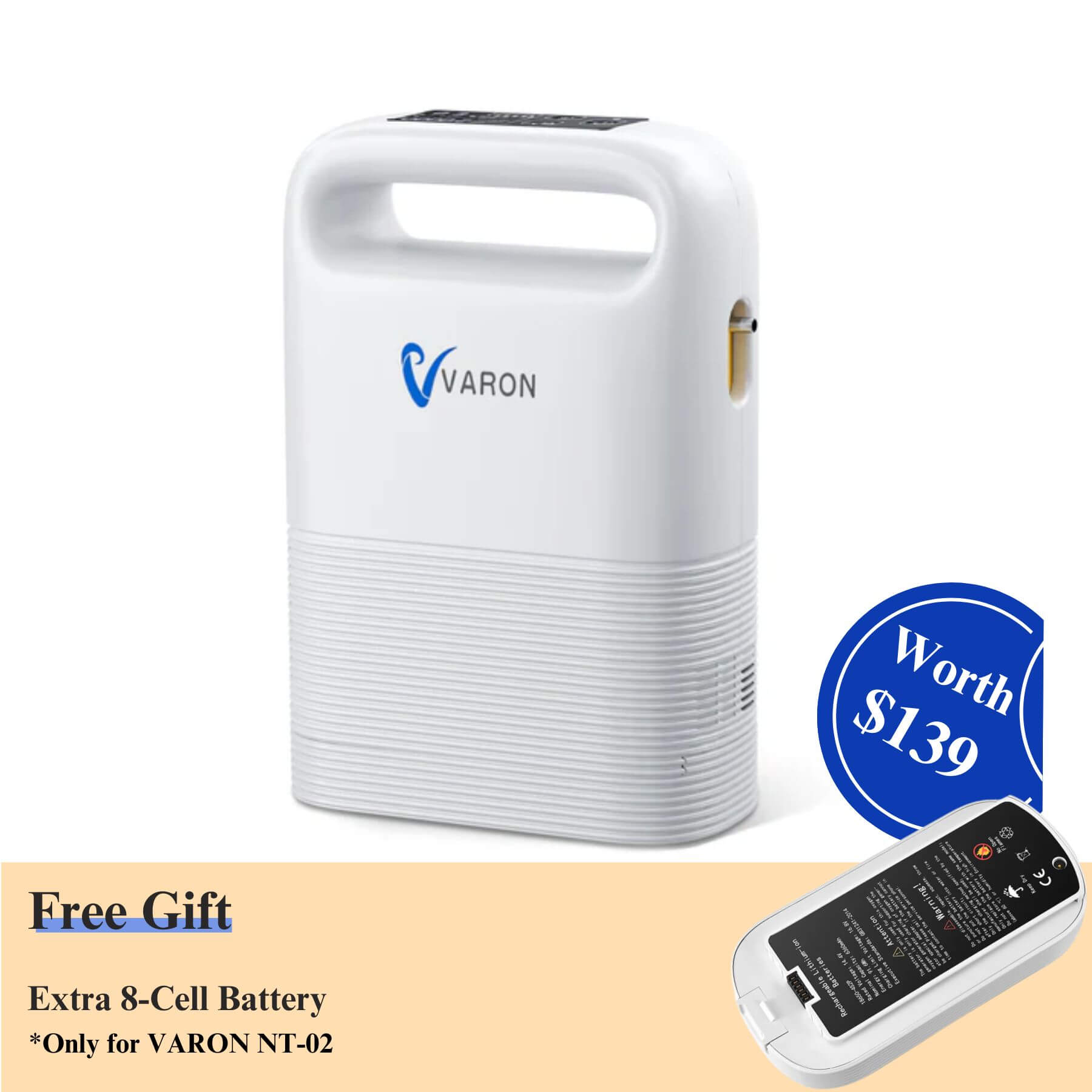 VARON 5L Portable Oxygen Concentrator NT-02