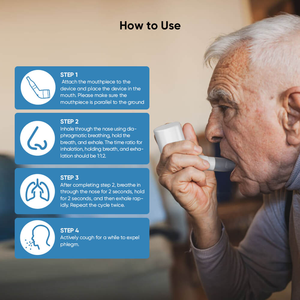 Lung Breathing Exercise & Mucus Removal Device