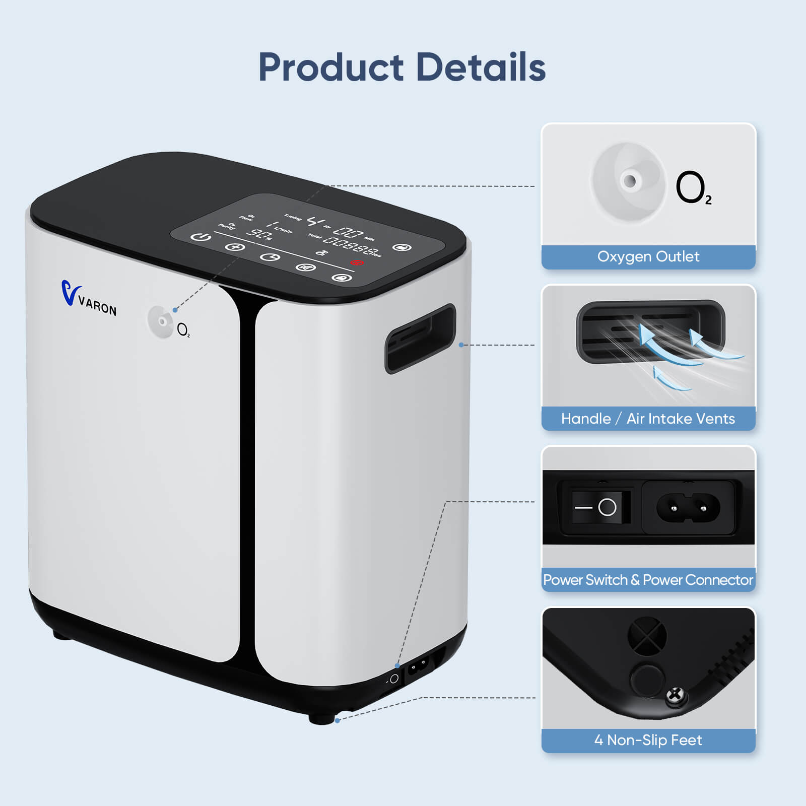 New Arrival! VARON 1-6L/min Home Oxygen Concentrator NT-09