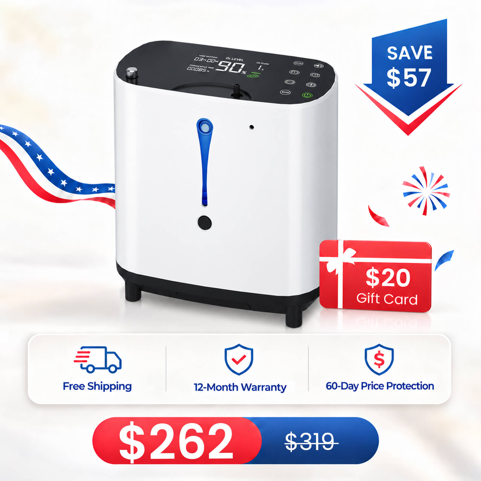 Nouvelle arrivée! 1-6L / min Concentrateur d'oxygène à la maison BE04