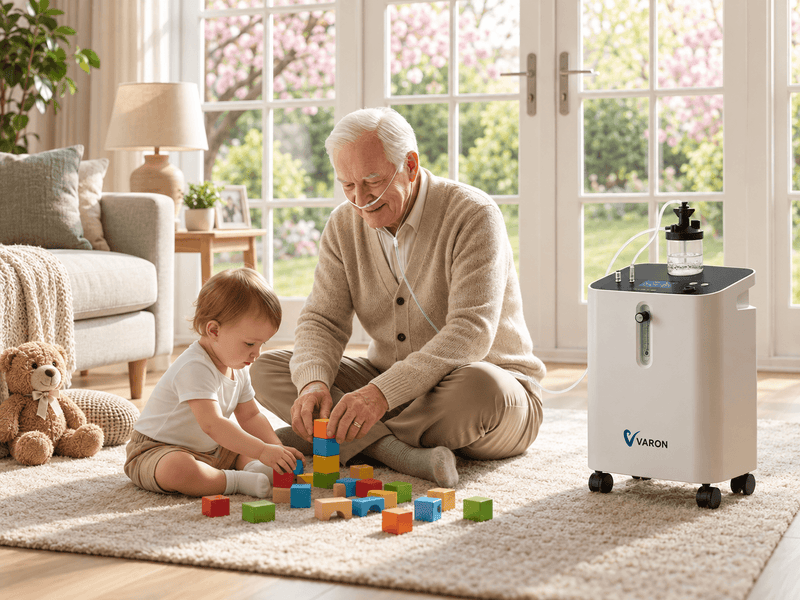 VARON Quiet 1–10 L/min Home Oxygen Concentrator Serene 3