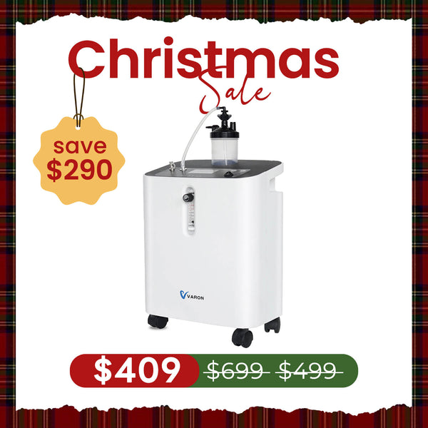 VARON Serene 3 Quiet Home Oxygen Concentrator | 1-10L/min Flow Settings