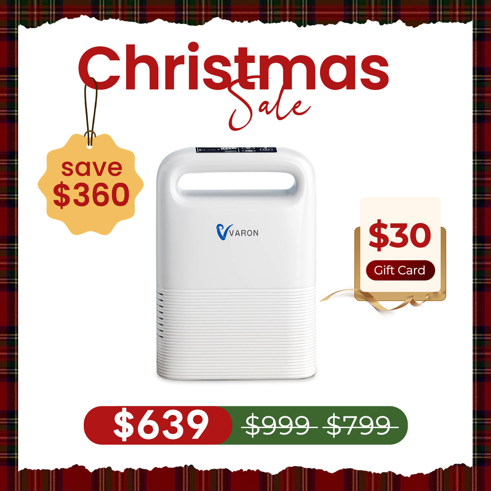 VARON 1-5L Pulse Flow Portable Oxygen Concentrator NT-02