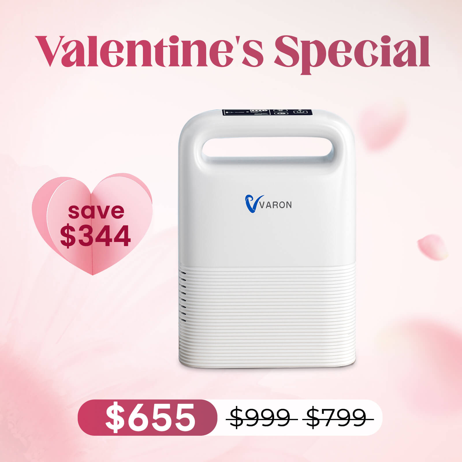 VARON 1-5L Pulse Flow Portable Oxygen Concentrator NT-02