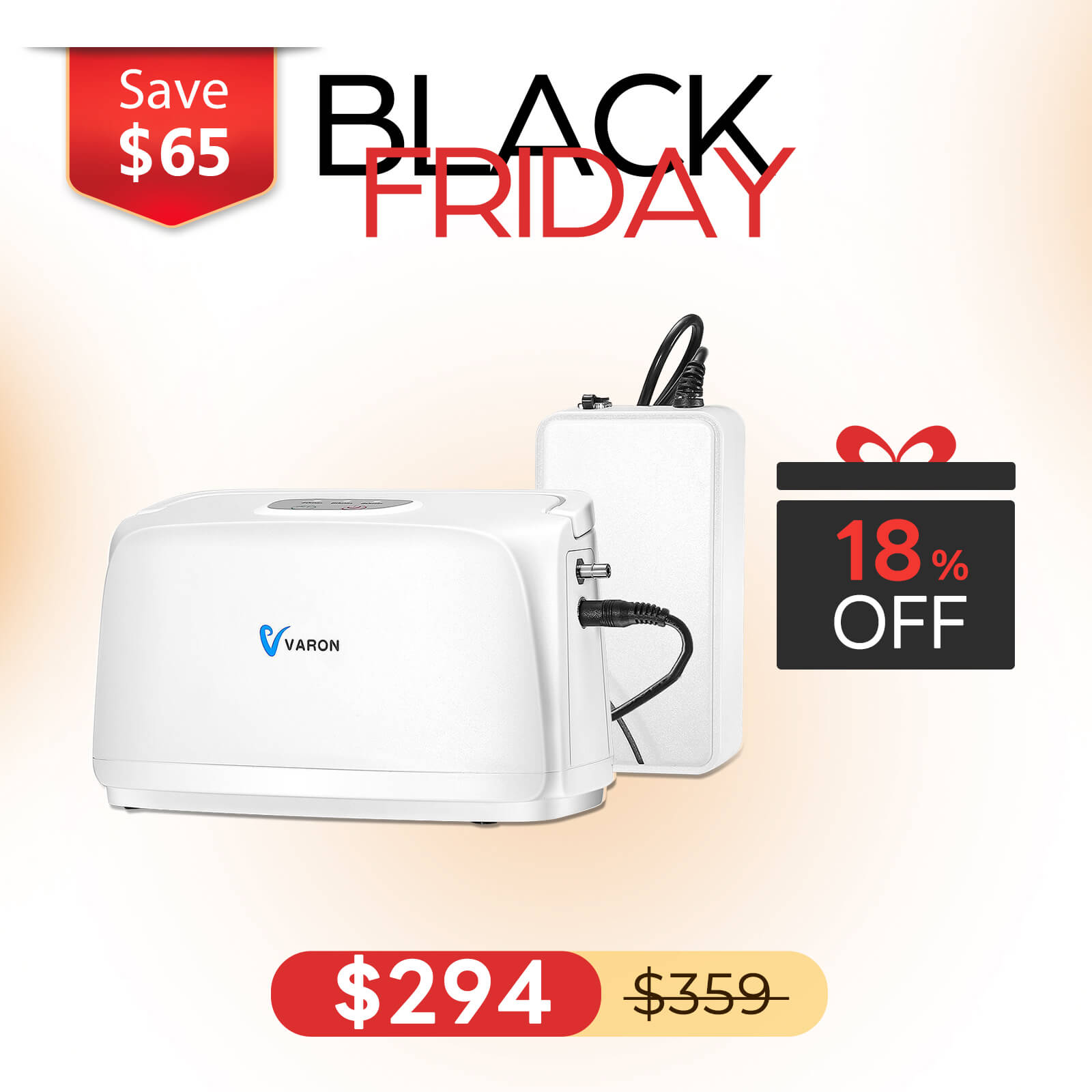 VARON 3L/min Portable Oxygen Concentrator NT-03