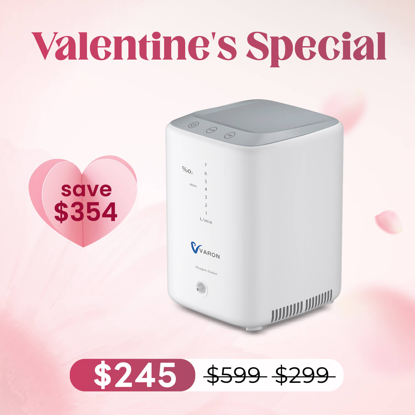 Super Quiet! VARON 1-7L/min Home Oxygen Concentrator NT-04