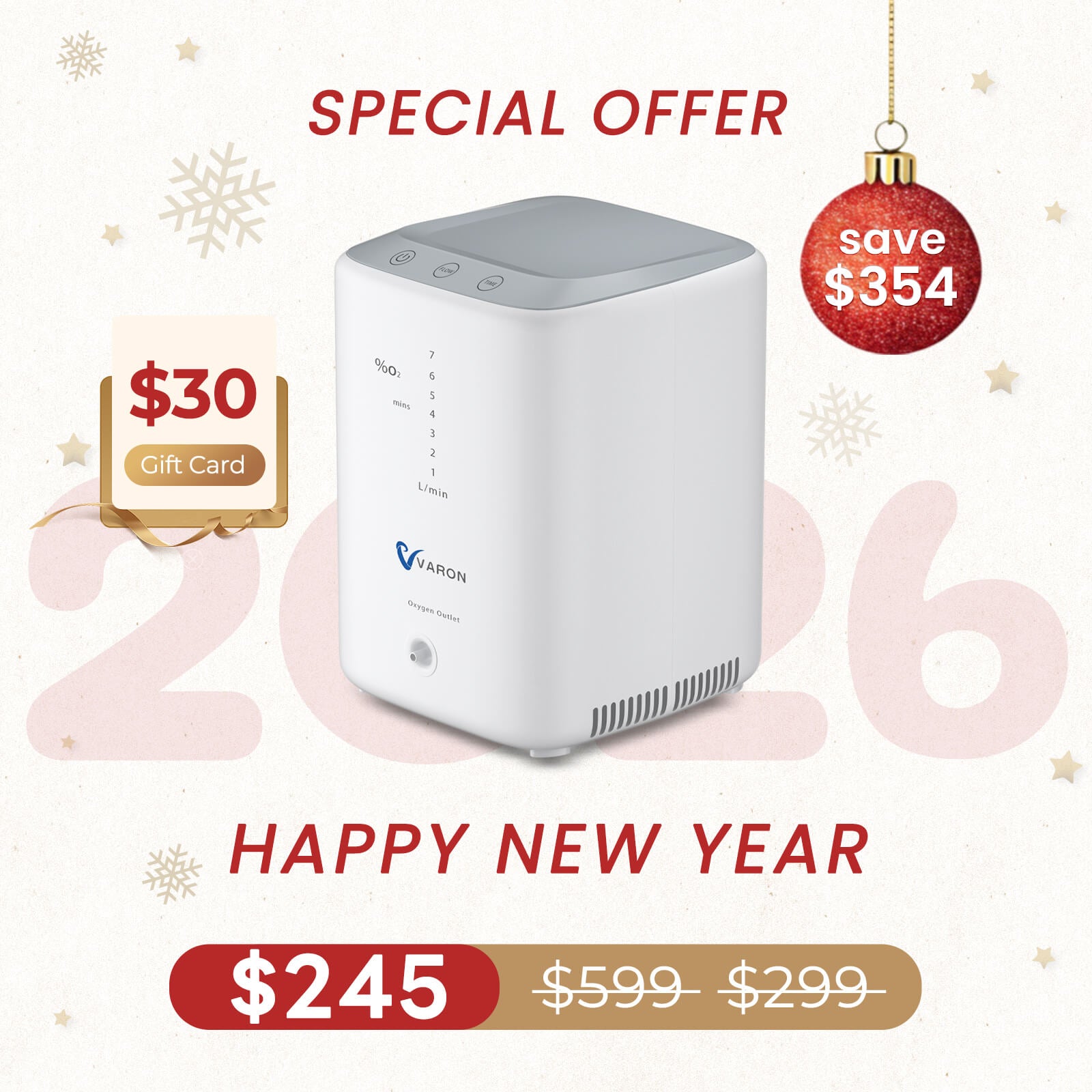 Super Quiet! VARON 1-7L/min Home Oxygen Concentrator NT-04