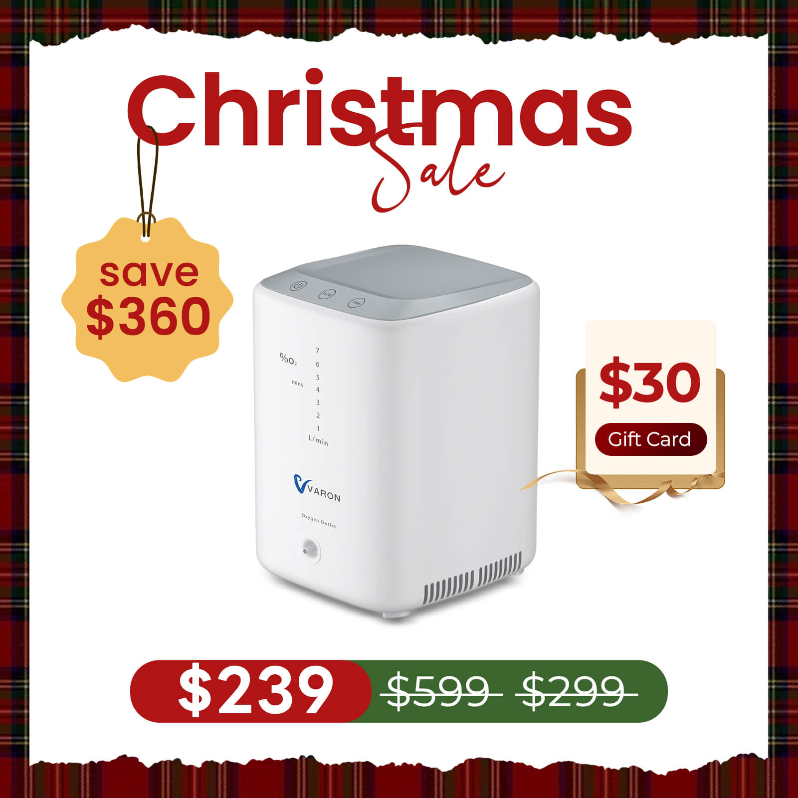 Super Quiet! VARON 1-7L/min Home Oxygen Concentrator NT-04