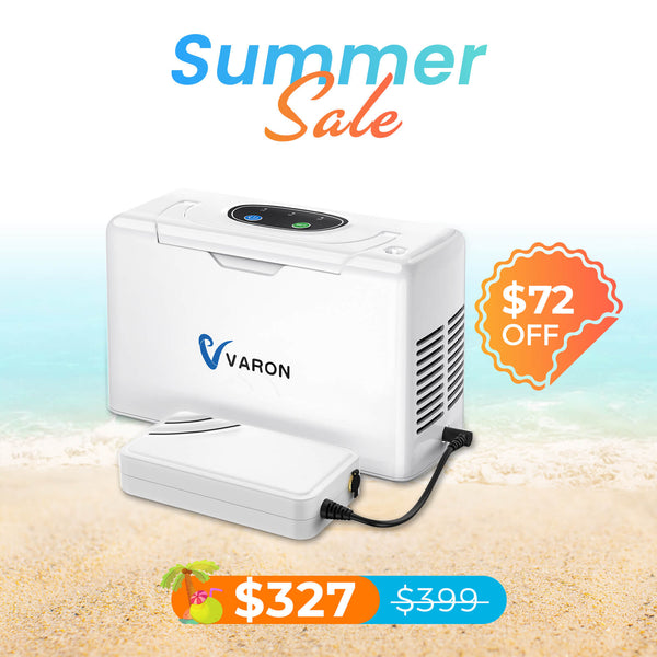 🔥VARON 3L/min Portable Oxygen Concentrator NT-05(Continuous Flow)