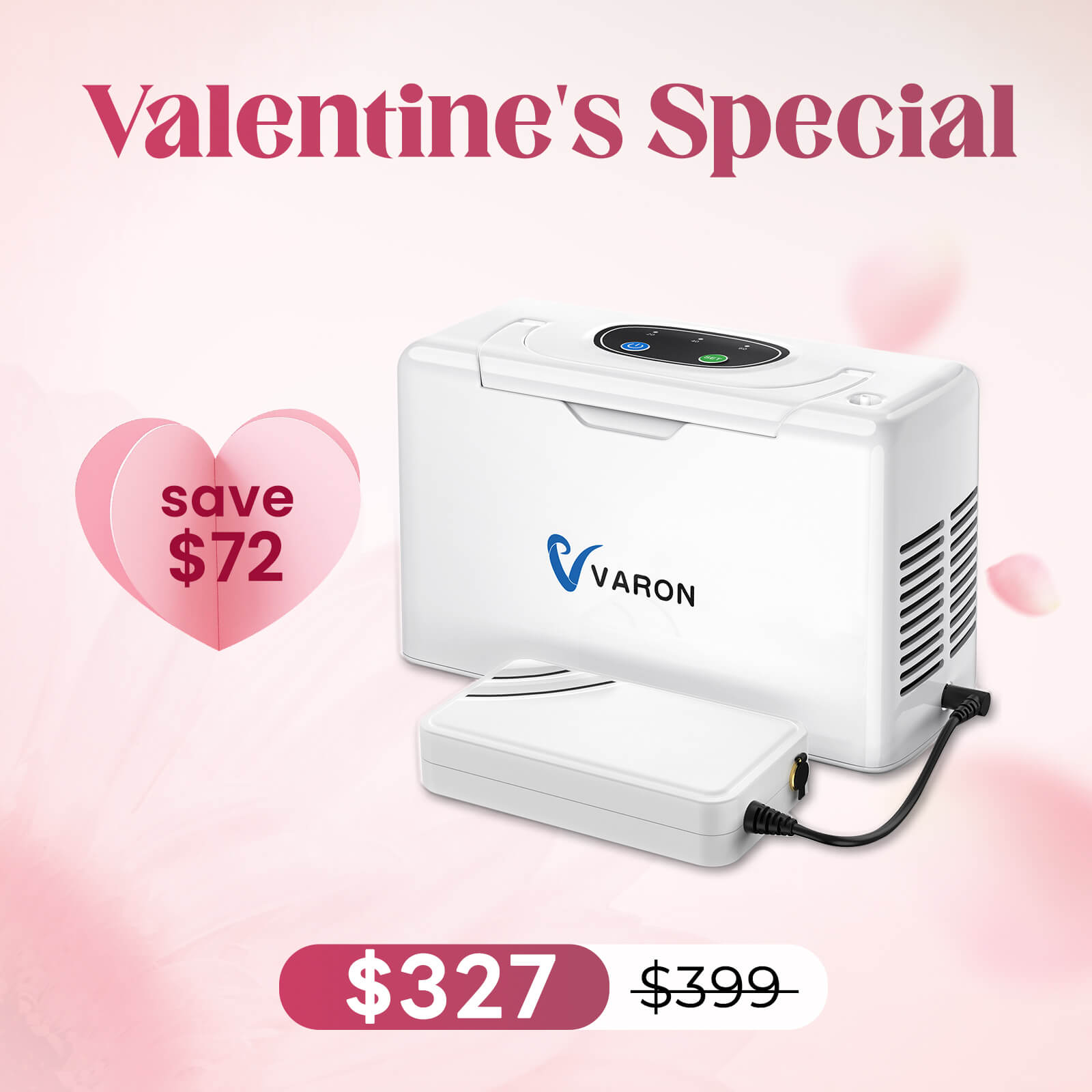 🔥VARON 3L/min Portable Oxygen Concentrator NT-05(Continuous Flow)