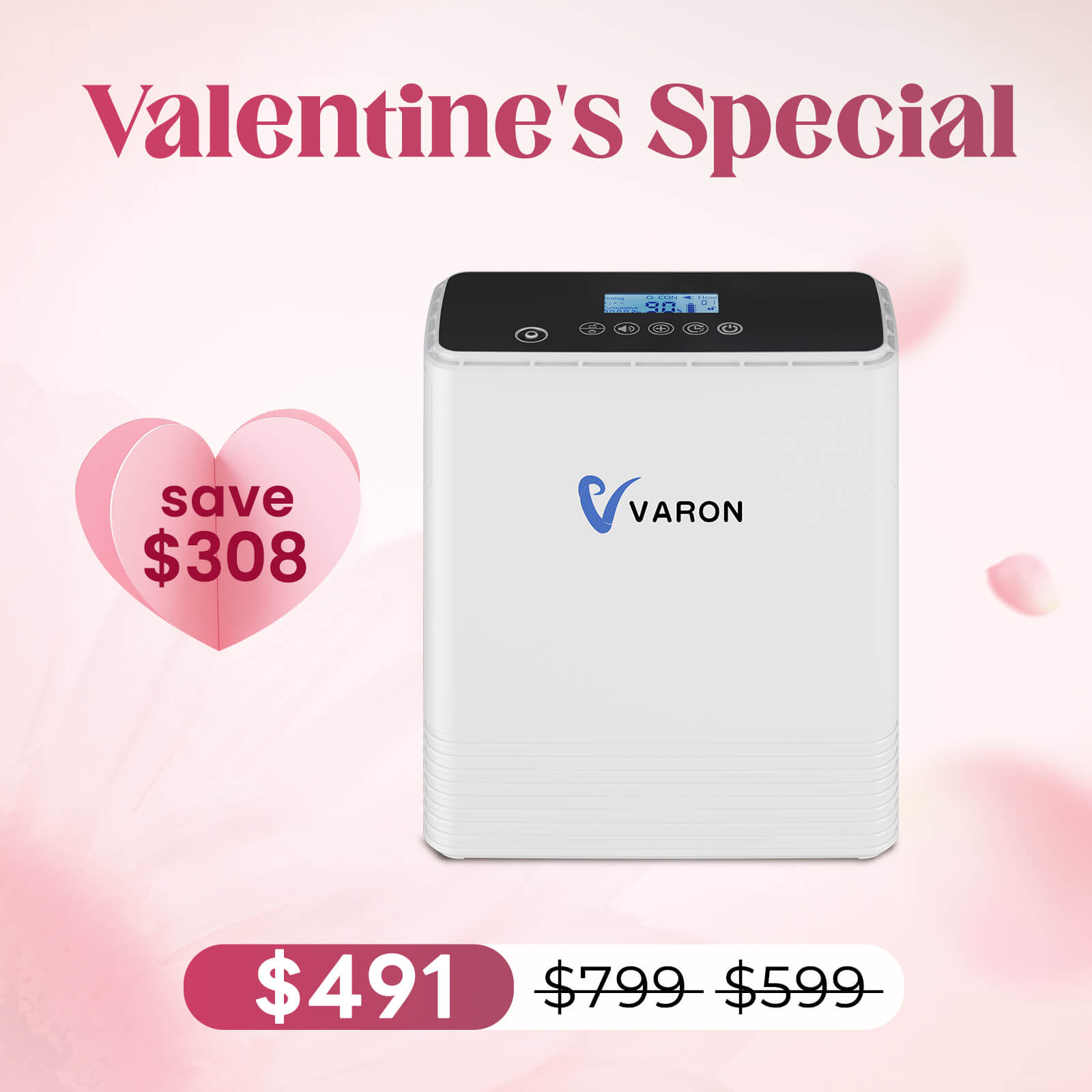 Our Best-Seller! VARON 1-6L Continuous Portable Oxygen Concentrator NT-06