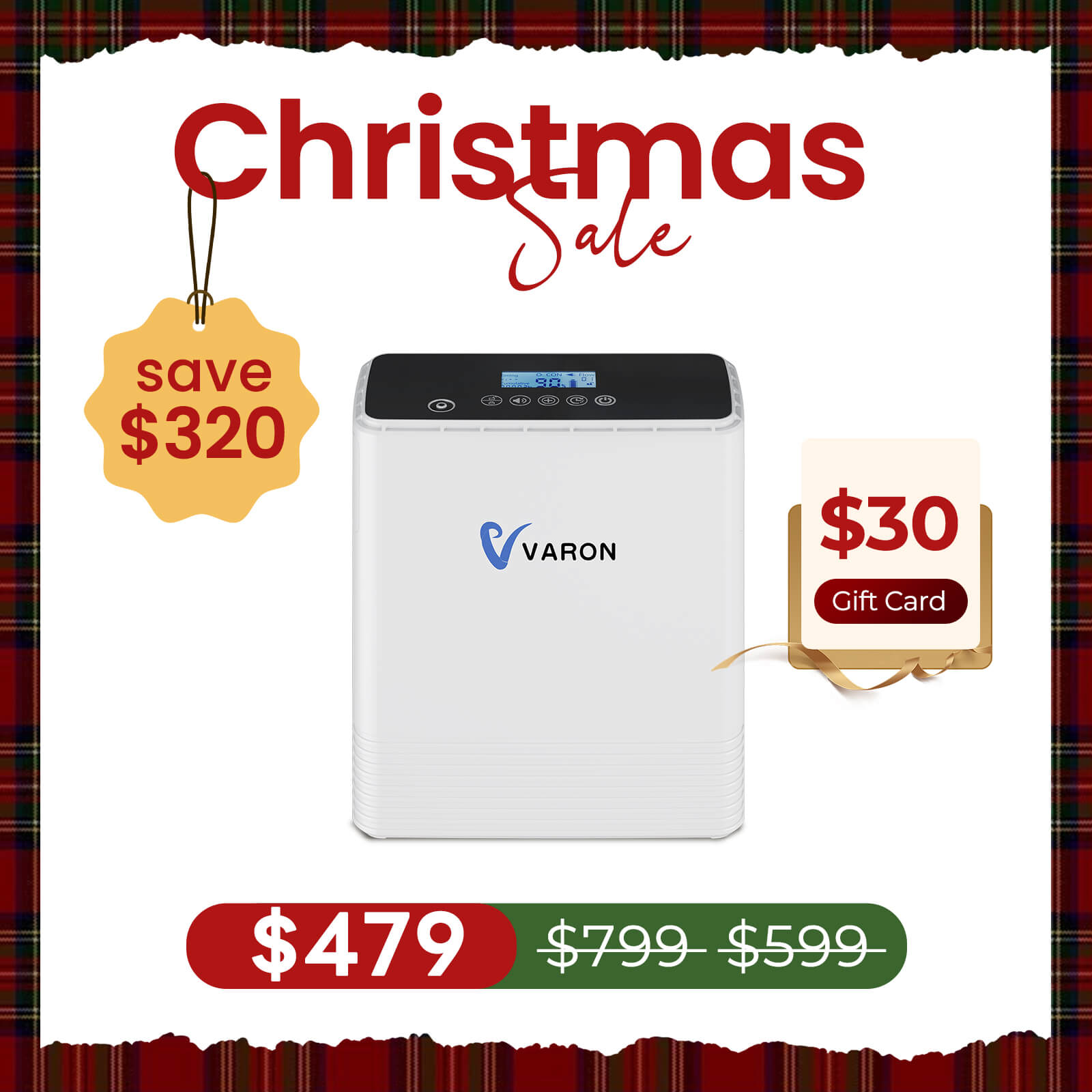 Our Best-Seller! VARON 1-6L Continuous Portable Oxygen Concentrator NT-06