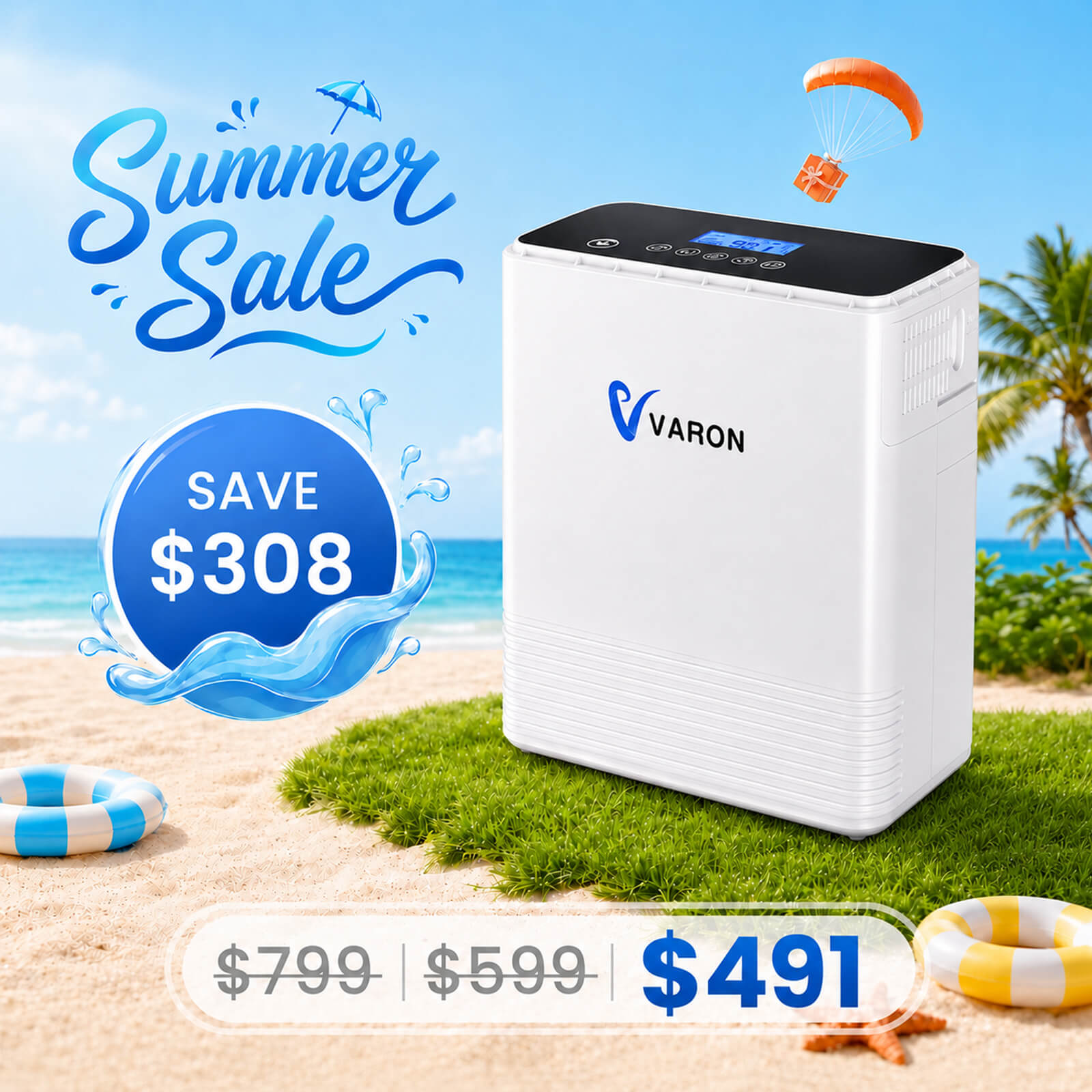 Our Best-Seller! VARON 1-6L Continuous Portable Oxygen Concentrator NT-06