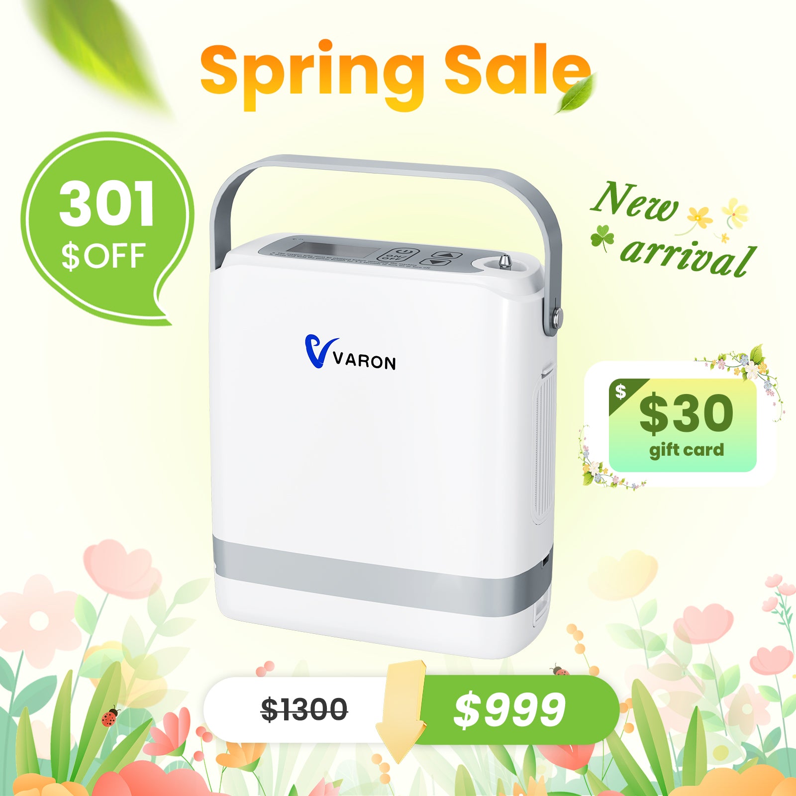 New Arrival! VARON NT-08G Ultra-Compact 1–8L Oxygen Concentrator