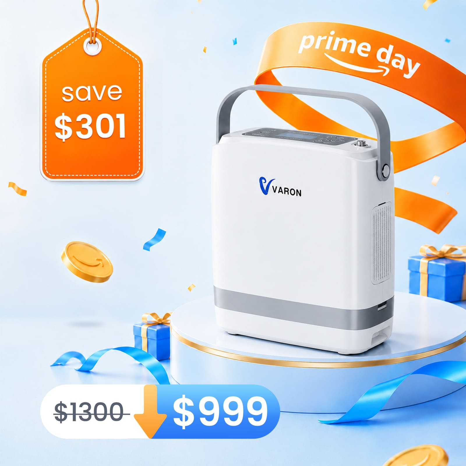 New Arrival! VARON NT-08G Ultra-Compact 1–8L Oxygen Concentrator