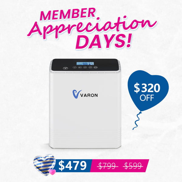 New Arrival VARON 1-6L Continuous Portable Oxygen Concentrator NT-06