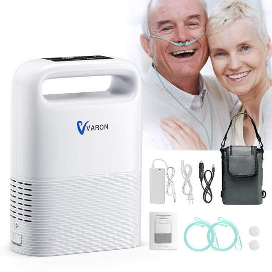 VARON 5L Portable Oxygen Concentrator NT-02+Extra 8-Cell Battery